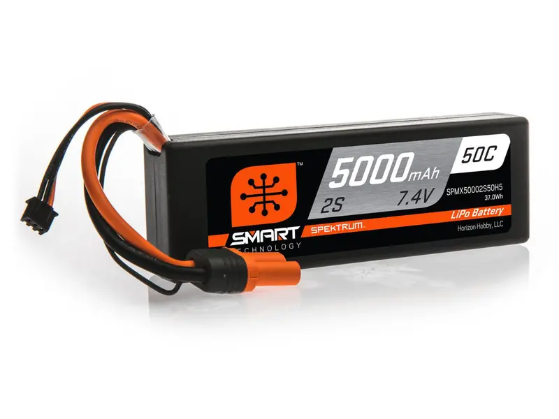 5000Mah 2S 7.4V 50C Lipo Battery With Ic5 1