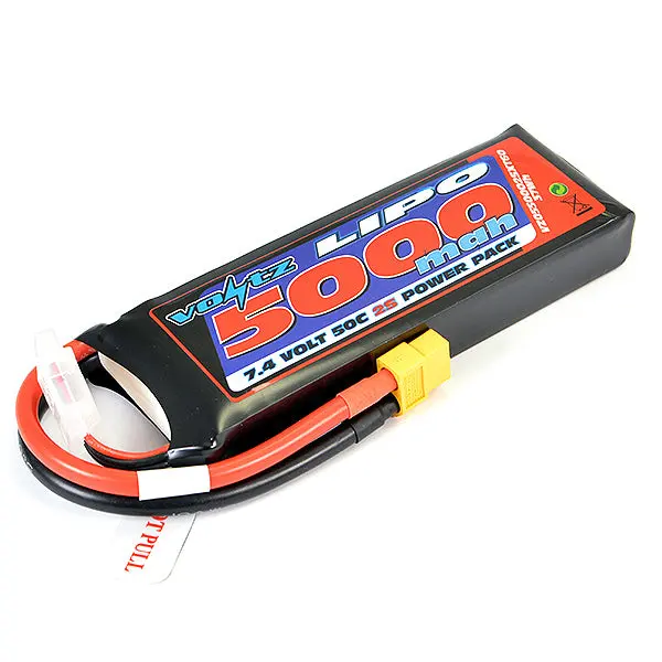 5000Mah Hard Case 7.4V 50C 2S Lipo Battery Stick Pack Xt60 1