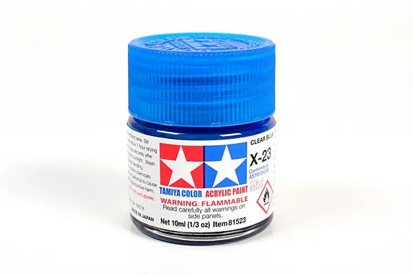 Acrylic Mini X-23 Clear Blue Paint 1