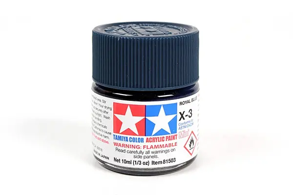Acrylic Mini X-3 Royal Blue Paint 2