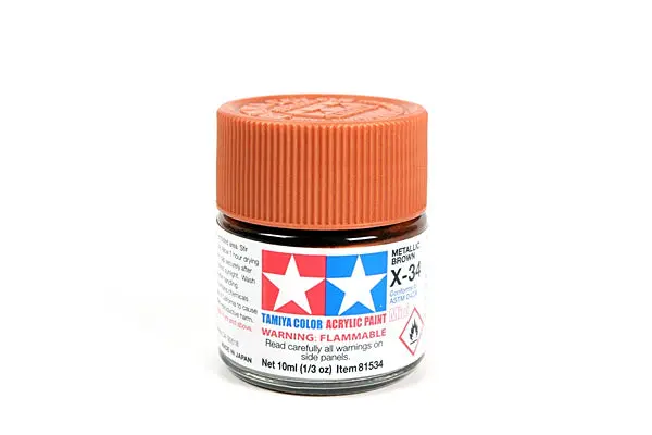Acrylic Mini X-34 Metal Brown Paint 1