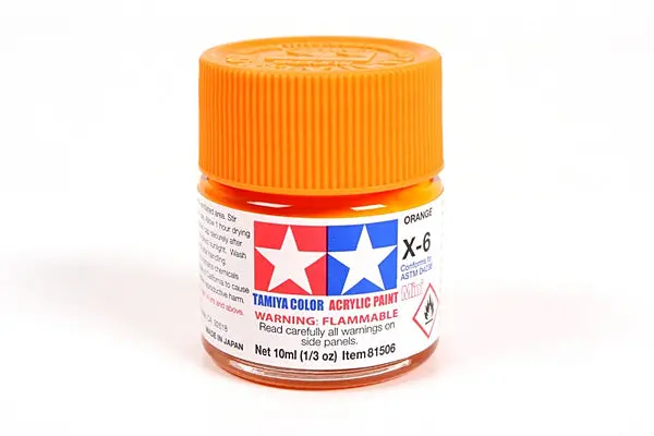 Acrylic Mini X-6 Orange Paint 1