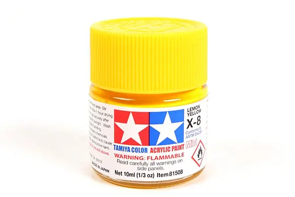 Acrylic Mini X-8 Lemon Yellow Paint 1