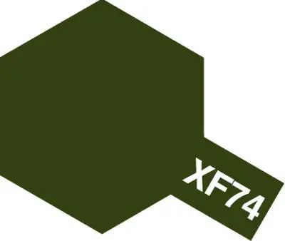 Acrylic Mini Xf-74 Olive Drab (Jgsdf) Paint 1