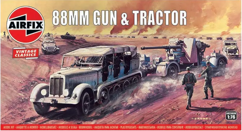 Airfix 88Mm Gun & Tractor 1:76 - A02303v 1