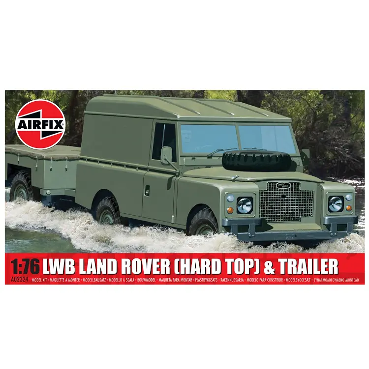 Airfix Land Rover Lwb Hard Top W/ Trailer 1:76 - A02324 1