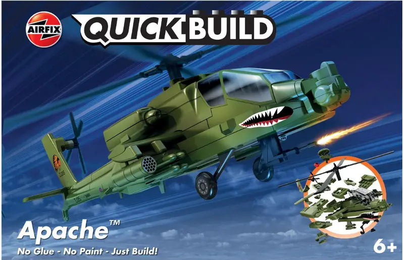 Airfix Quickbuild Boeing Apache Heli - J6004 1
