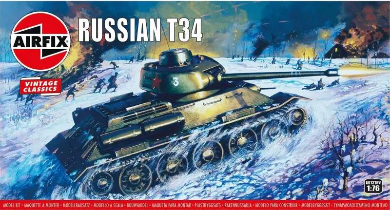 Airfix Russian T34 Tank 1:76 - A01316v 1