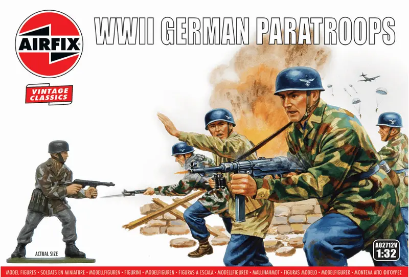 Airfix Wwii German Paratroops 1:32 - A02712v 1