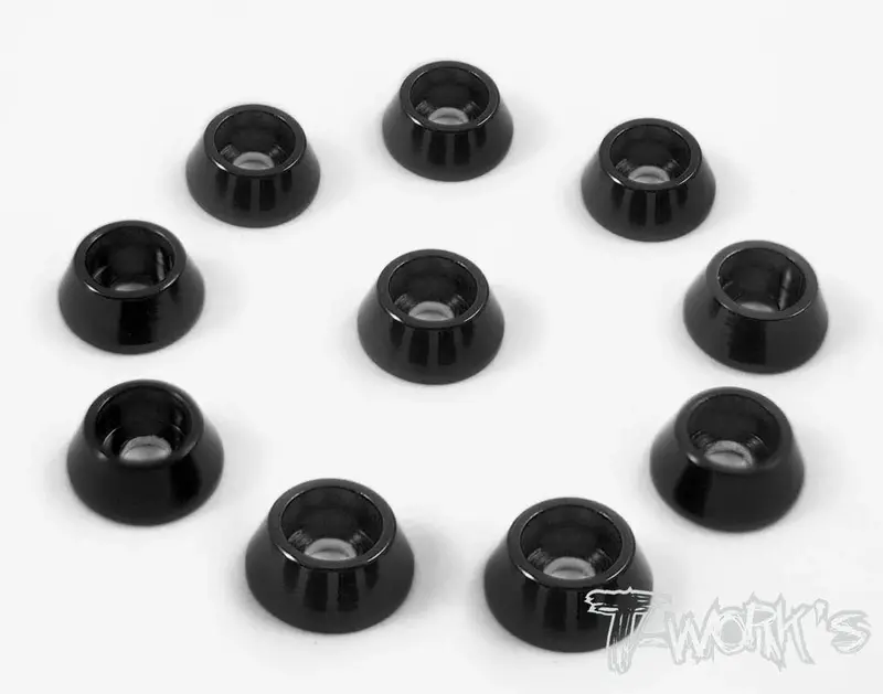 Alu M3 Socket Cap Washer 10Pcs - Black 1