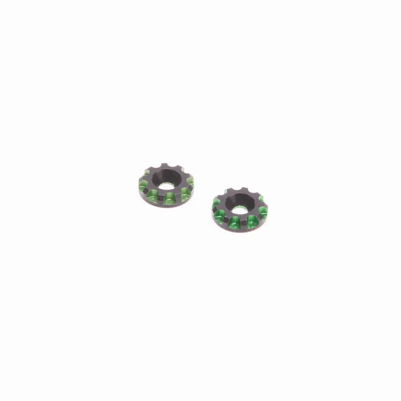 Alu Wing Washer 11.5Mm - Black/Green 1