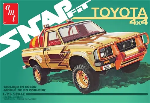 Amt 1980 Toyota Hilux Sr5 Pickup Snap Kit 1:25 - Amt1114m 1