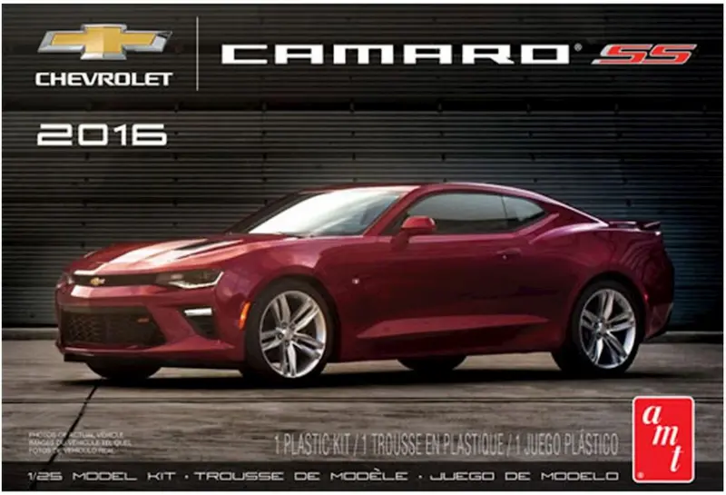 Amt 2016 Chevy Camaro Ss Garnet Red Snap Kit 1:25 - Amt982 1