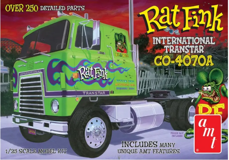 Amt Ih Transtar Co-4070A Tractor Hauler Rat Fink 1:25 - Amt1291 1