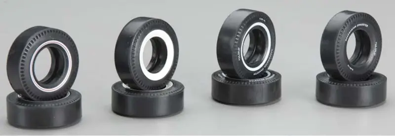 Amt M&H Drag Slick Tyre Assorted 4Xstyles 8Xtyres 1:25 - Amtpp001 2