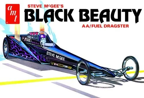 Amt Steve Mcgee Black Beauty Wedge Dragster 1:25 - Amt1214 1