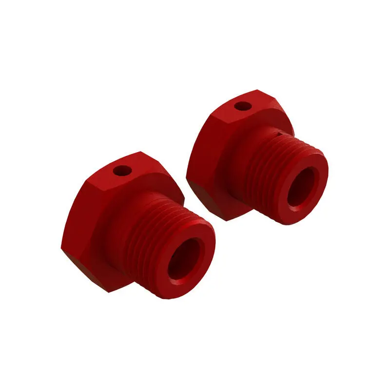 Arrma 17Mm Wheel Hex Red Aluminium 2Pcs Ar310904 - Ara310904 1