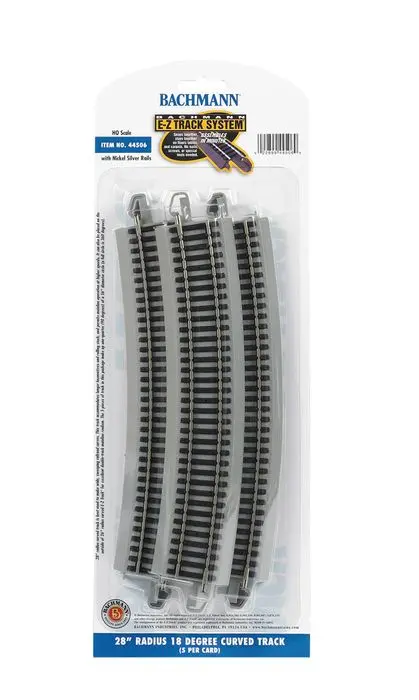 Bachmann 28" Radius 18° Curved Track 5Pcs Ho - Bac44506 1