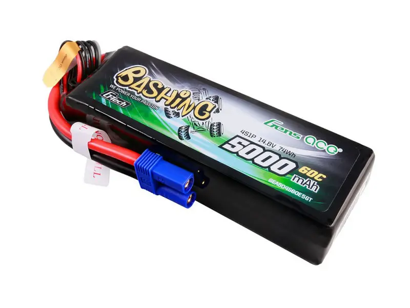 Bashing G-Tech 4S 14.8V 5000Mah 60C Lipo Battery With Ec5 1