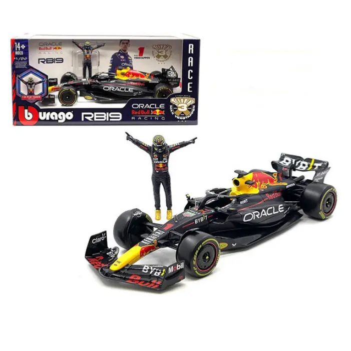 Bburago F1 2023 Red Bull Racing Rb19 #1 Verstappen W/ Driver Figurine 1:24 - 28036 1