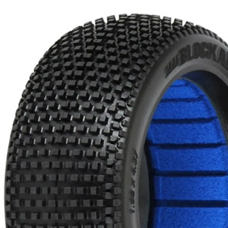 Blockade X4 Supersoft Long Wear 1/8Th Off Road Buggy Tyres & Inserts - 1Pr 1