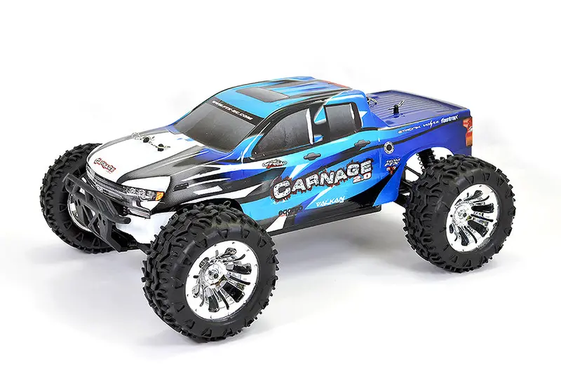 Carnage 2.0 1/10Th Brushed Truck Ready To Run - Blue 1