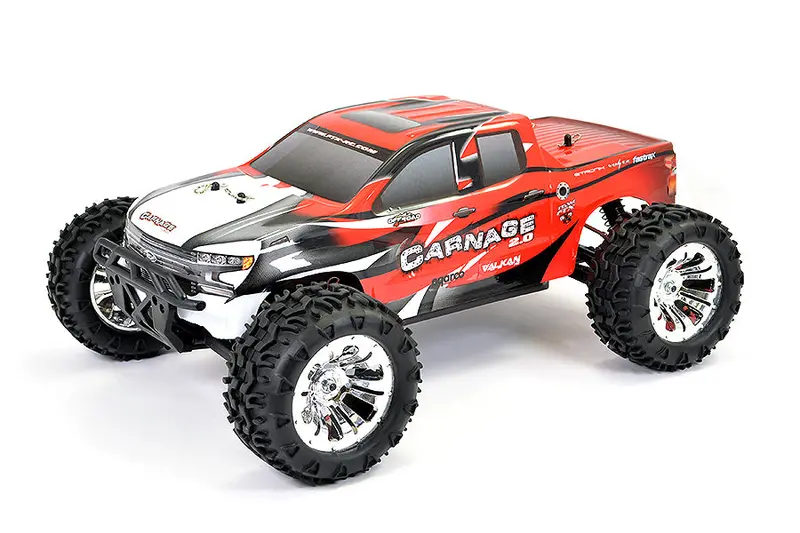 Carnage 2.0 1/10Th Brushed Truck Ready To Run - Red 1