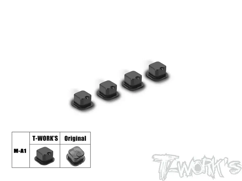 Cnc Delrin A & B Arm Mount Insert Type B For Mugen Mbx8r 1