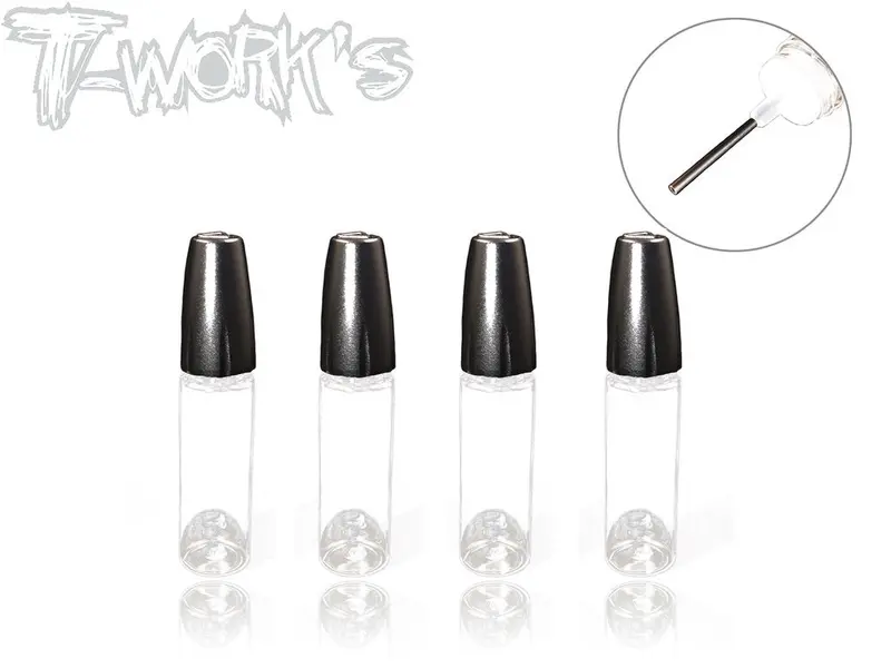 Covered Needle Head Oil Bottle 15Cc -4Pcs 1
