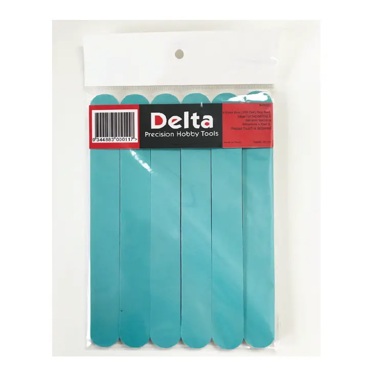 Delta Flexpads 320 Grit Teal Extra Fine Sanding Sticks 6Pcs - Dl42001 1