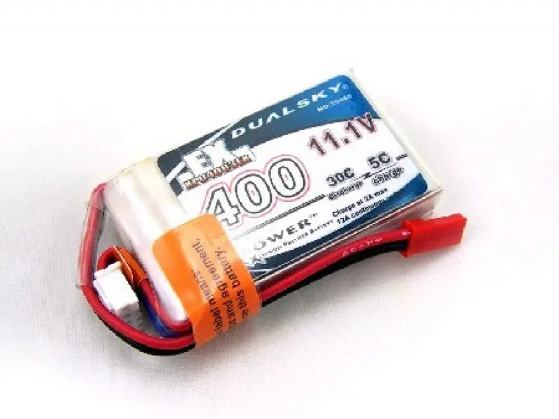 Dualsky 400Mah 11.1V 30C Lipo Battery Soft Case Jst -Dsbxp04003ex 1