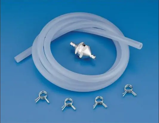 Dubro 1/8X3ft Silicone Fuel Tube W/ Inline Filter & 4Xtube Clips - Dbr681 1