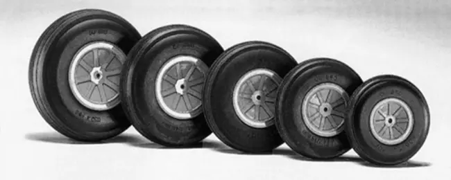 Dubro 152Mmd Treaded Lightweight Wheels 1Pc - Dbr600tl 1