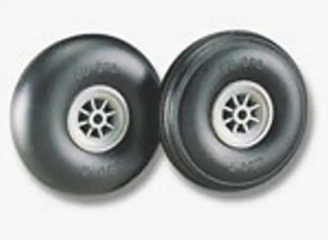 Dubro 44.45Mmd Treaded Pneumatic Tyre On Wheel 2Pcs - Dbr175t 1