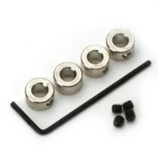 Dubro 5/32In Dura-Collars W/ Grub Screws 4Pcs/Ea - Dbr140 1