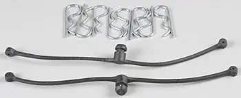 Dubro Body Clip Retainers Black 2Pcs - Dbr2245 1