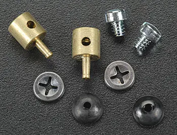 Dubro Brass E-Z Connector For 2-56 Wire 2Pcs - Dbr121 1