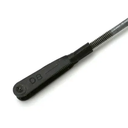 Dubro Kwik Link On A 12In 2-56 Steel Rod 1Pc - Dbr108single 1