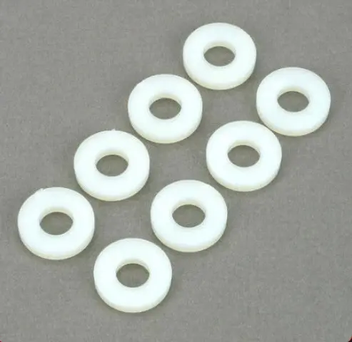 Dubro No.10 Nylon Flat Washers 8Pcs - Dbr638 1