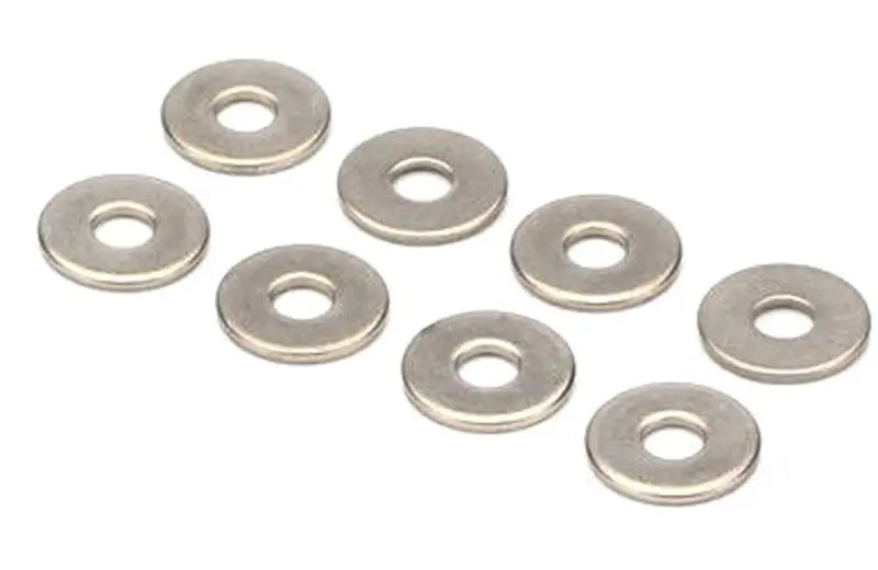 Dubro No.8 Stainless Steel Flat Washers 8Pcs - Dbr3111 1