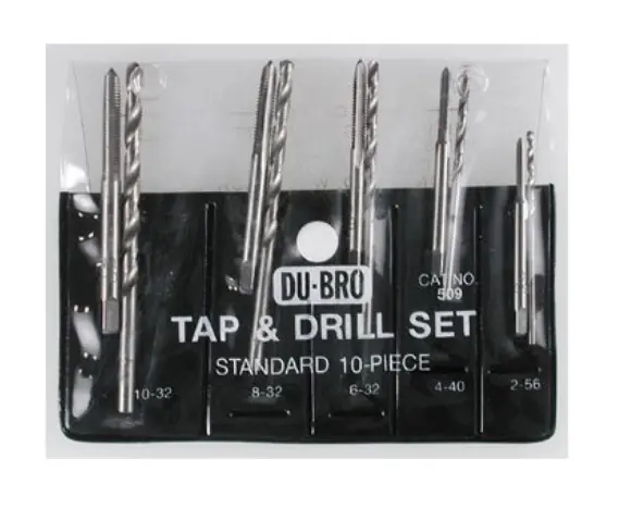 Dubro Unc/ Unf Tap & Drill Set 10Pcs - Dbr509 1
