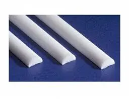 Evergreen 1.5X350mm Styrene Half Round Rod White 5Pcs - Eg241 1