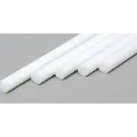 Evergreen 2.5 Diameterx350mm Styrene Rod White 5Pcs - Eg213 1
