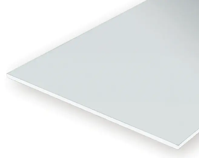 Evergreen .38X200x530mm White Styrene Sheet 6Pcs - Eg9102 1