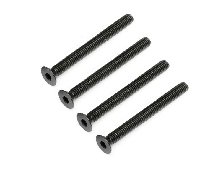 Flat Head Hex Screw 4X40mm - 4Pcs 1