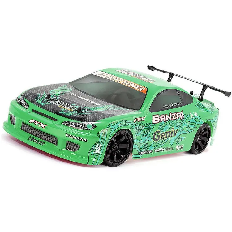 Ftx Banzai 1:10 Drift Car Green W/ Brushed Motor, 2.4Ghz Radio, Battery & Charger - Ftx-5529G 1