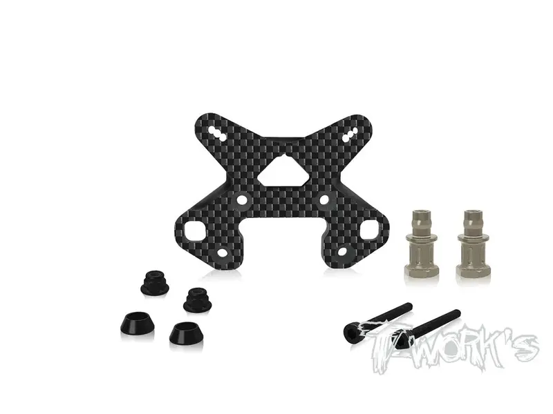 Graphite Front Shock Tower 5Mm With Short Standoffs For Team Associated Rc8b4.1 1