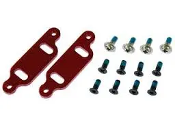 Gv Engine Mount Spacers Red Aluminium Suit Cage - Mv3114r 1