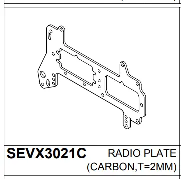 Gv Radio Plate Carbon Fibre Suit Bv1 - Sevx3021c 1