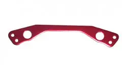 Gv Servo Saver Steering Plate Red Aluminium Suit Dominator - Mv30751r 1